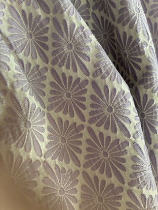 Vestido Lila con Blanco