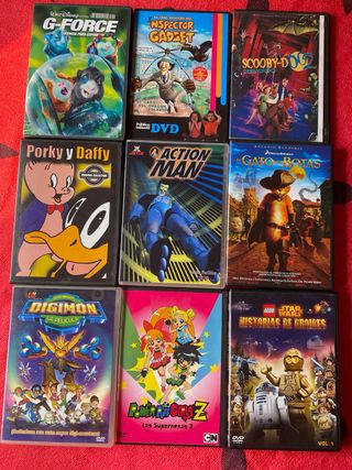 pack de 8 Películas infantiles DVD