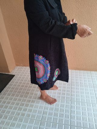 Abrigo Desigual negro - Talla L
