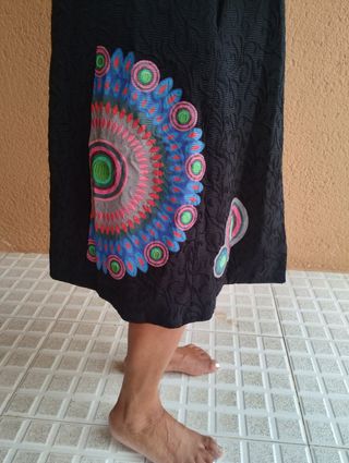 Abrigo Desigual negro - Talla L