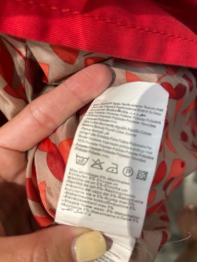 Gabardina roja Vero Moda XL