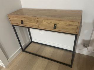 Recibidor 2 cajones - Madera y metal