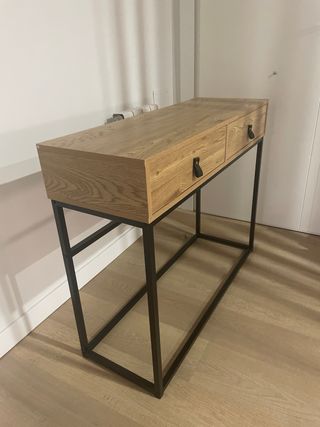 Recibidor 2 cajones - Madera y metal