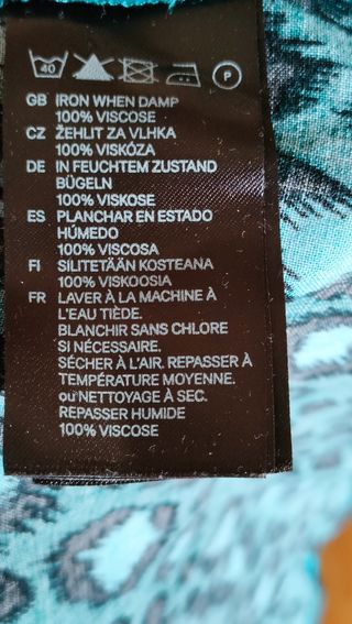 Camiseta H&M - Tirantes - Azul
