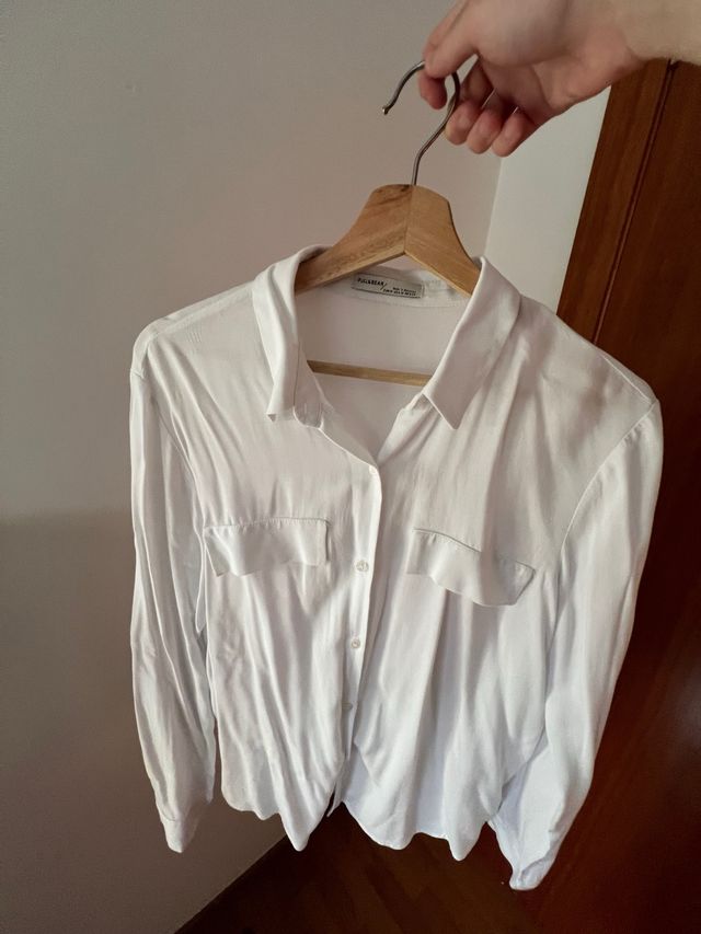 Camisa blanca Pull&Bear