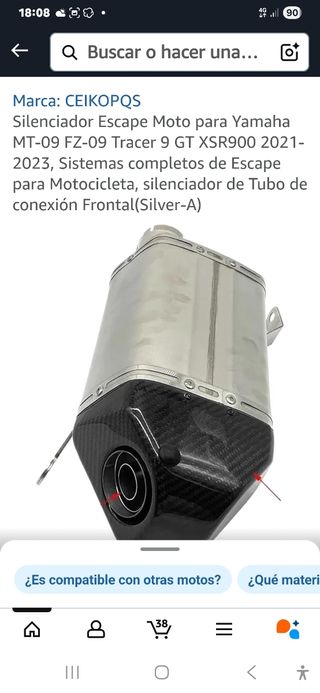 Escape Yamaha sin estrenar vale para mucho modelo 
