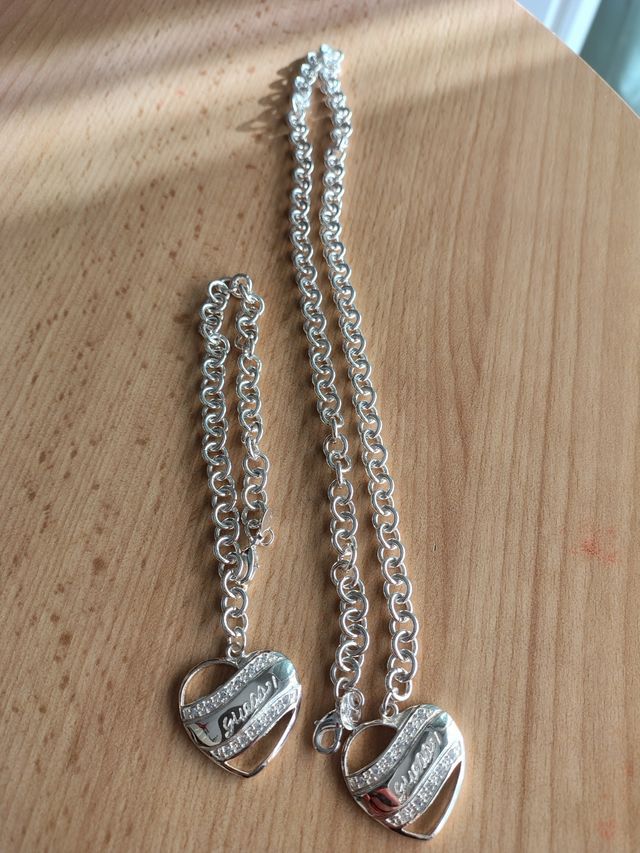 Collana e braccialetto  argento