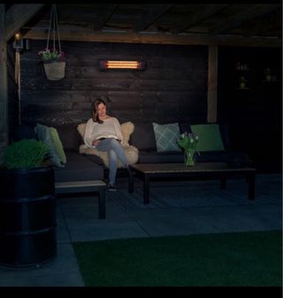 Stufa riscaldante a infrarossi 2000W da esterno