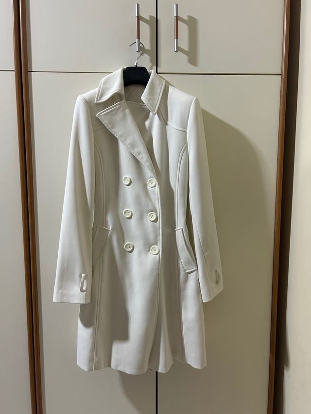 Cappotto bianco invernale