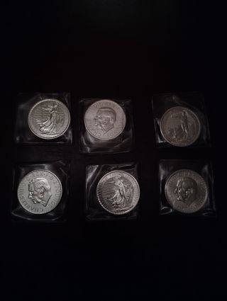6 Monete Britannia in Argento 1oz 0.999