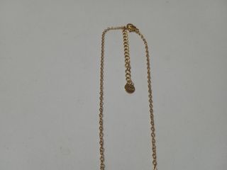 Collana colore oro con goccia in acciaio donna