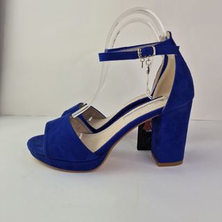 Sandalias Xti tacón alto azul - 37