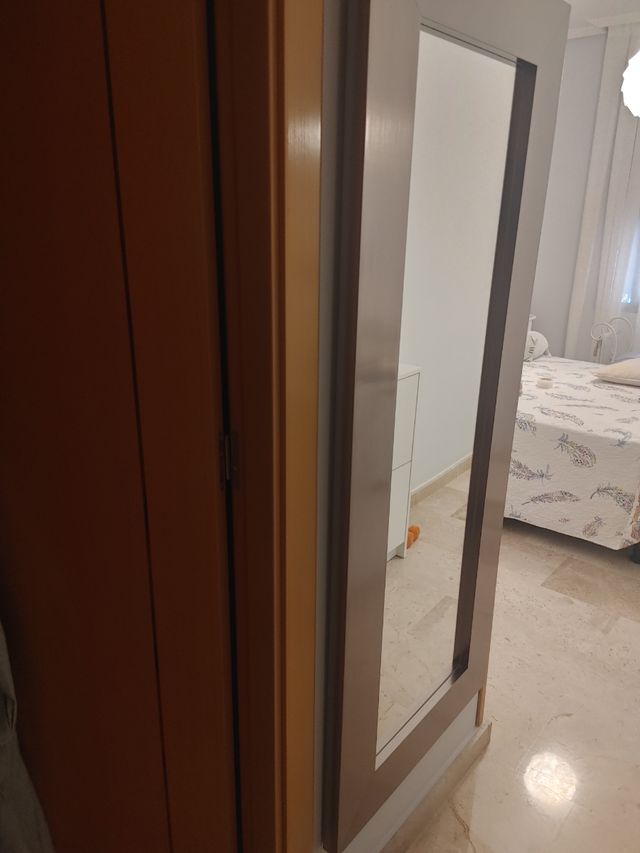 Espejo madera marrón