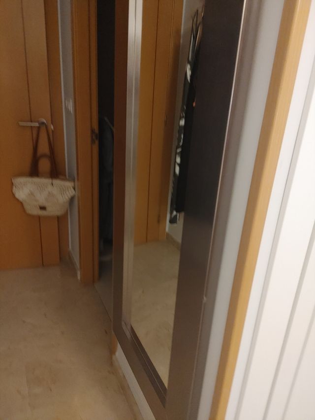 Espejo madera marrón