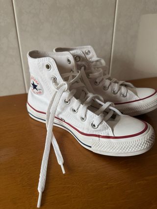 Converse All Star blancas altas