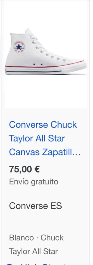Converse All Star blancas altas