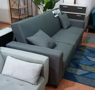 Sofá cama gris - 3 plazas