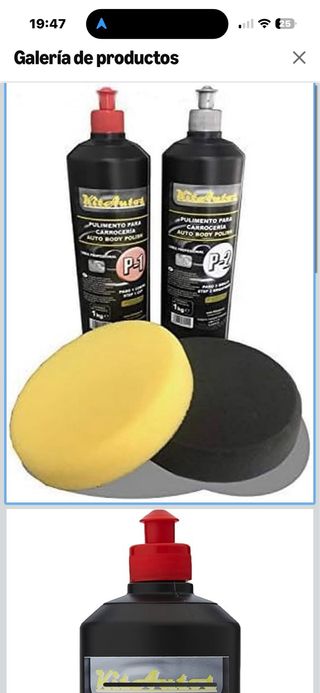 Kit Pulidora mas pulimentos y boinas carrocería