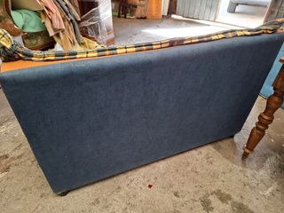 Sofá 2 plazas - Azul y Beige