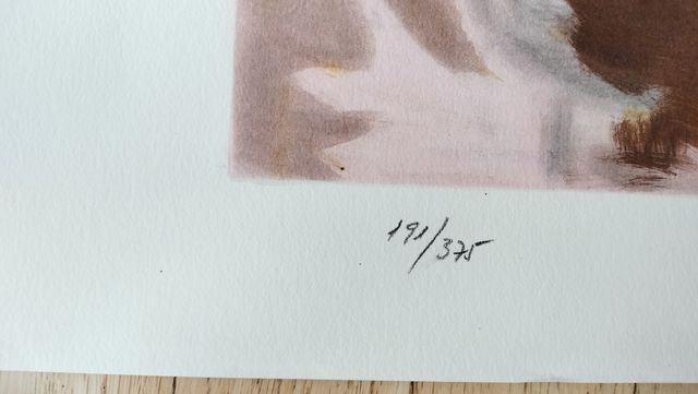 Litografía original de Elvira Fustero 