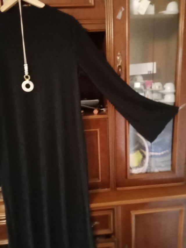 Vestido largo negro sirena