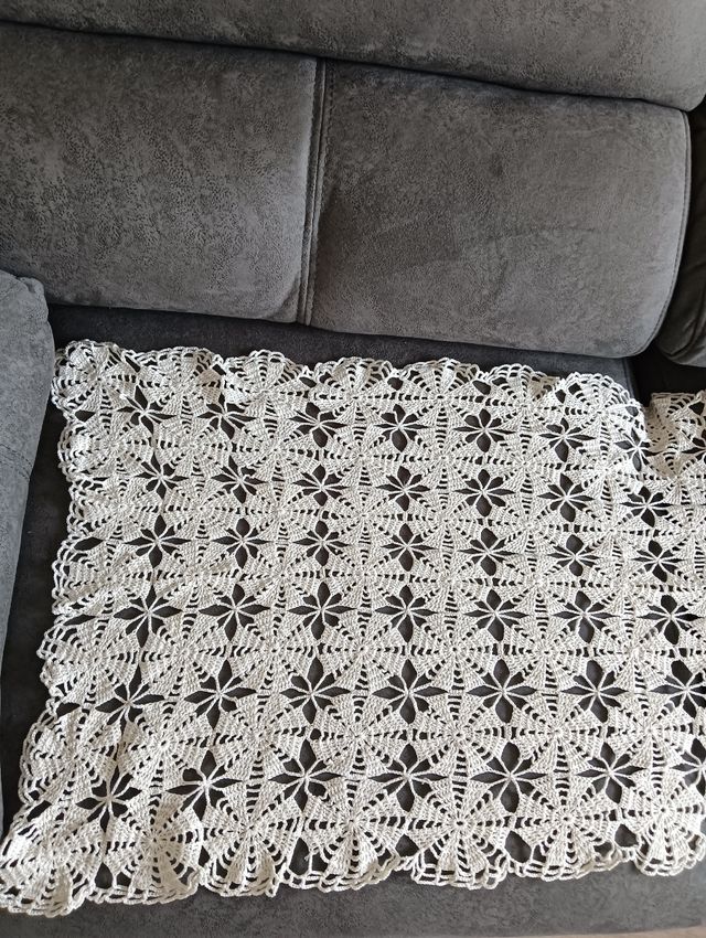 Camino de Mesa Crochet algodón