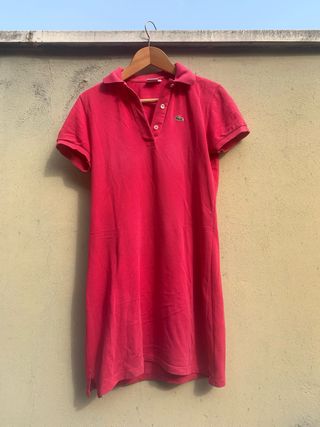 Vestido Lacoste rojo T38 Mujer