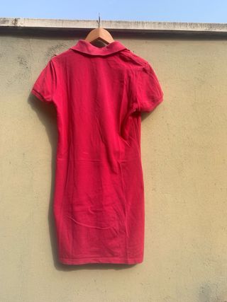 Vestido Lacoste rojo T38 Mujer