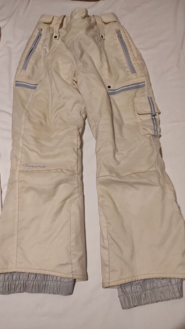 Pantalones esquí Quechua nieve. Talla 8