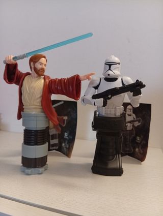 Statuette Star Wars Obi-Wan & Clone Trooper