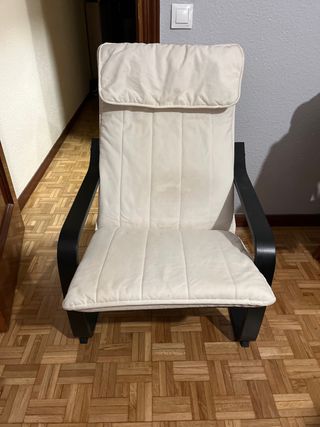 Sillón relax Ikea - Beige/Negro