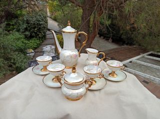 Juego café vintage porcelana