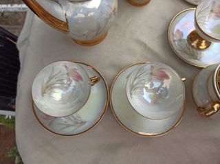 Juego café vintage porcelana