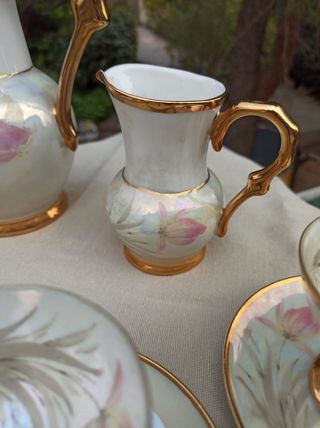 Juego café vintage porcelana