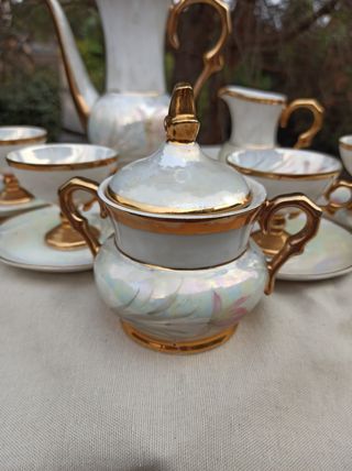 Juego café vintage porcelana