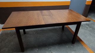 Mesa de comedor extensible de madera
