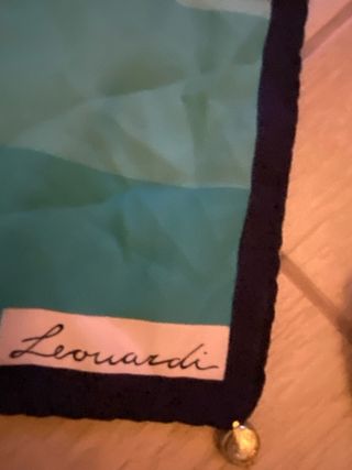 Foular Leonardi blu e azzurro