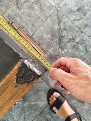 Baúl antiguo madera restaurado