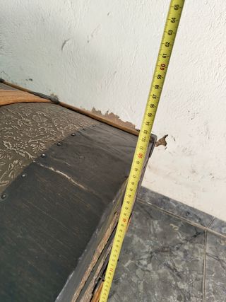 Baúl antiguo madera restaurado