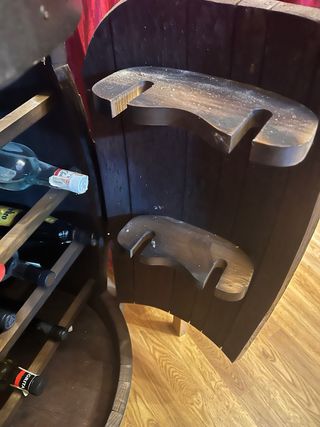 Barrica botellero madera