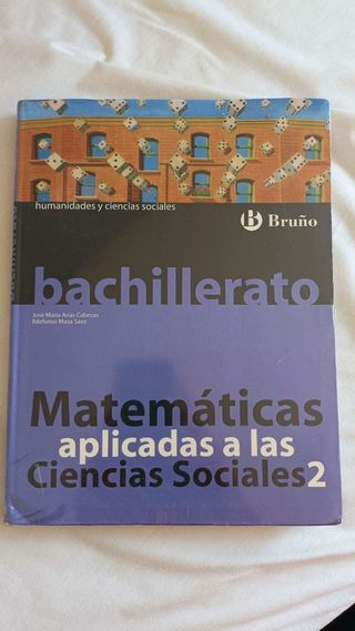 Libro matemáticas bachillerato sociales