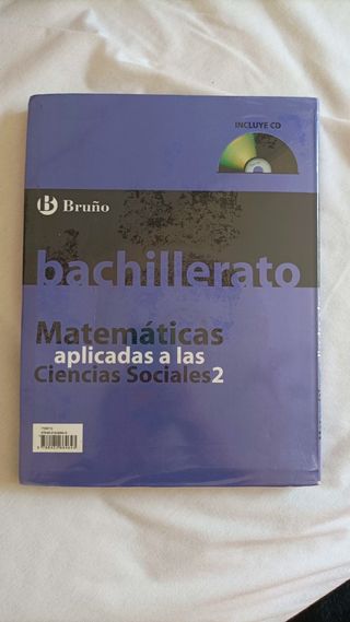 Libro matemáticas bachillerato sociales