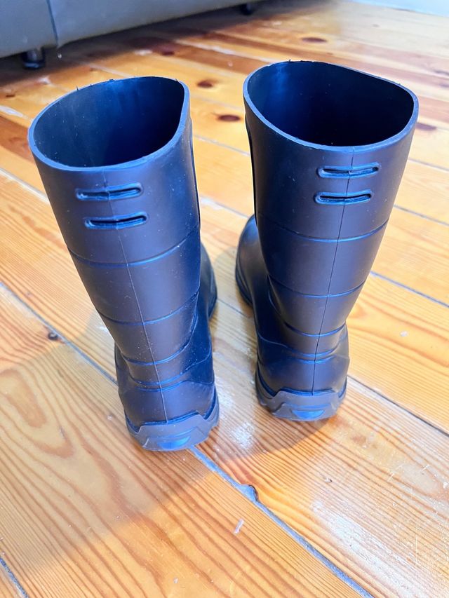 Botas lluvia negras niño talla 33