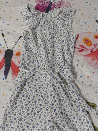 Tuta da bambina a fiori