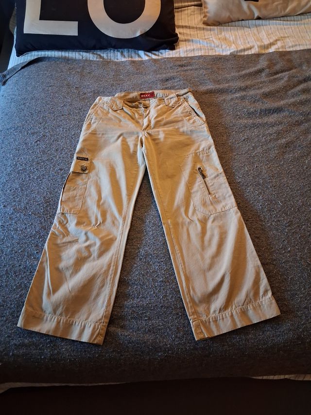 Pantaloni cargo beige