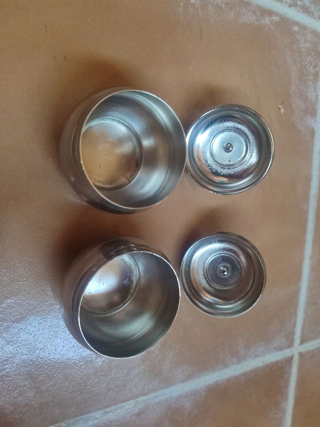 Azucareros antiguos de metal