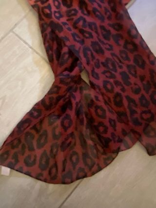 Sciarpa Leopardo Marrone Arancione