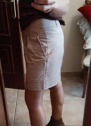 Mini Falda marrón