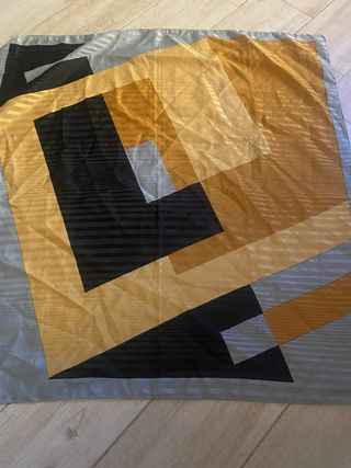 Foulard giallo senape e nero