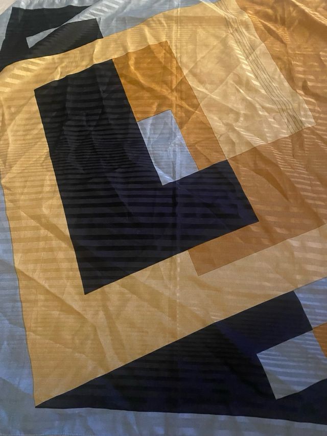 Foulard giallo senape e nero